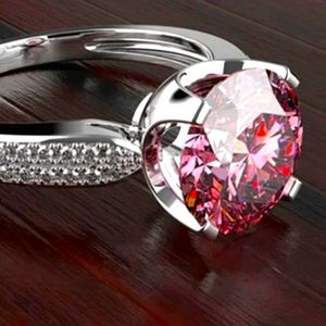 Pretty In Pink Sapphire Ring Size 8